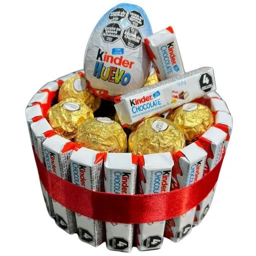 Torta de chocolates kinder rocher premium mini 