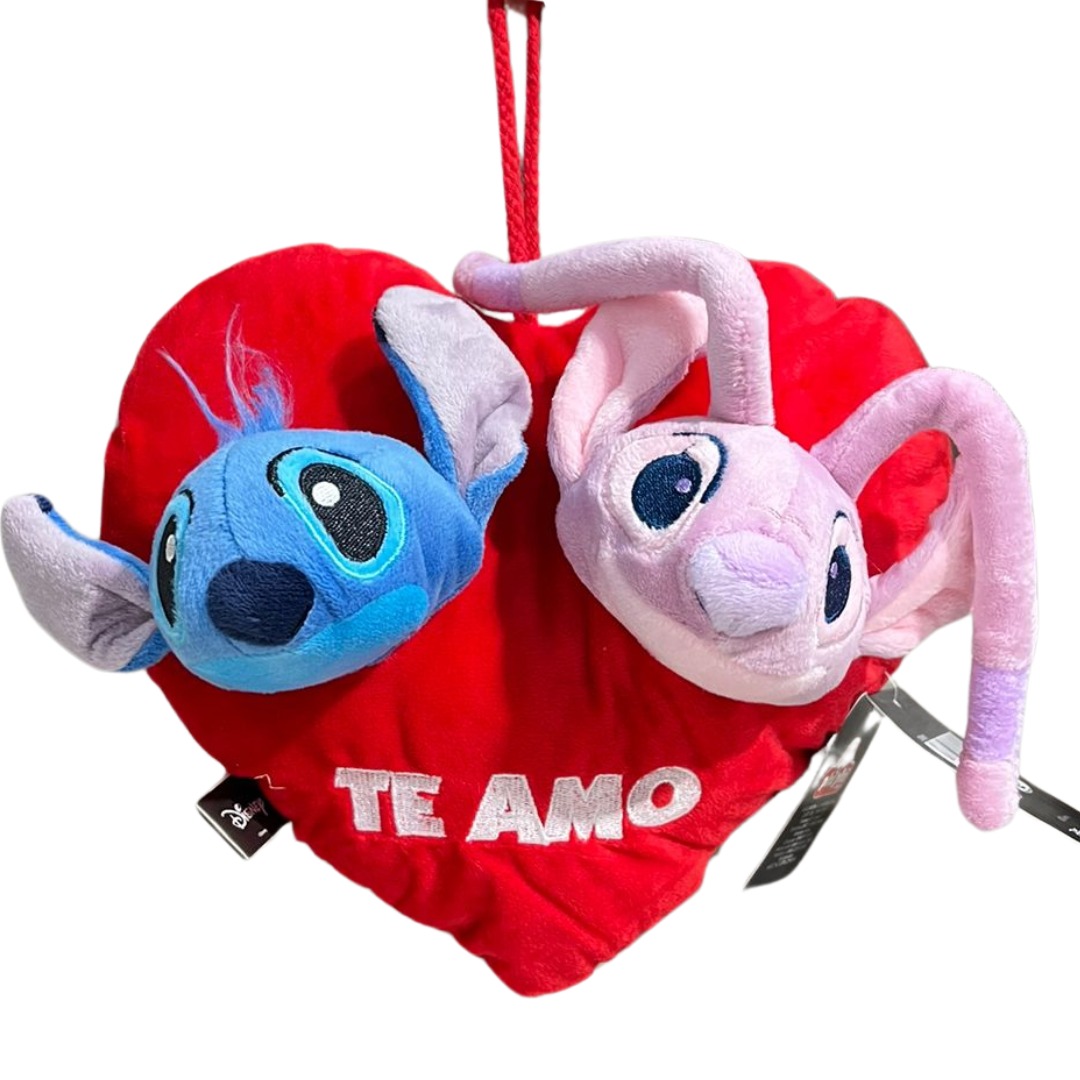 PELUCHE ANGIE Y STITCH CORAZÓN ST005