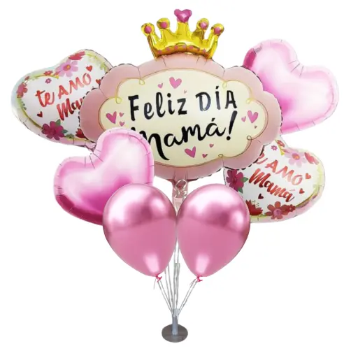 SET DE GLOBOS DIA DE LA MADRE CON AIRE