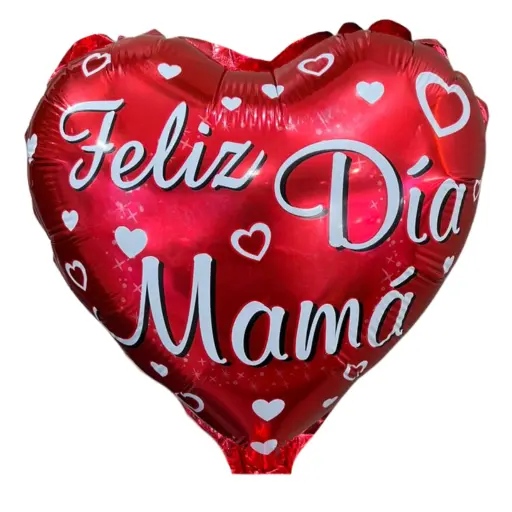 GLOBO METALIZADO FELIZ DIA MAMA 9 PULGADAS CON AIRE