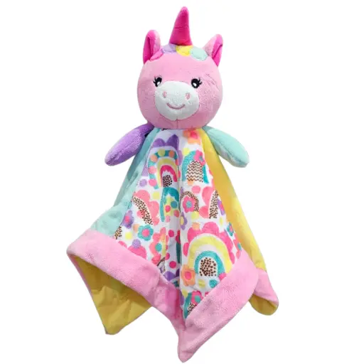 Peluche mantita de apego de unicornio 509567