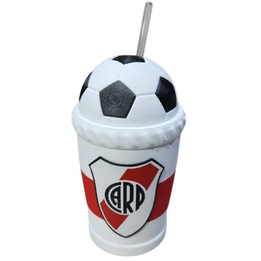 Vaso 3d con sorbete river