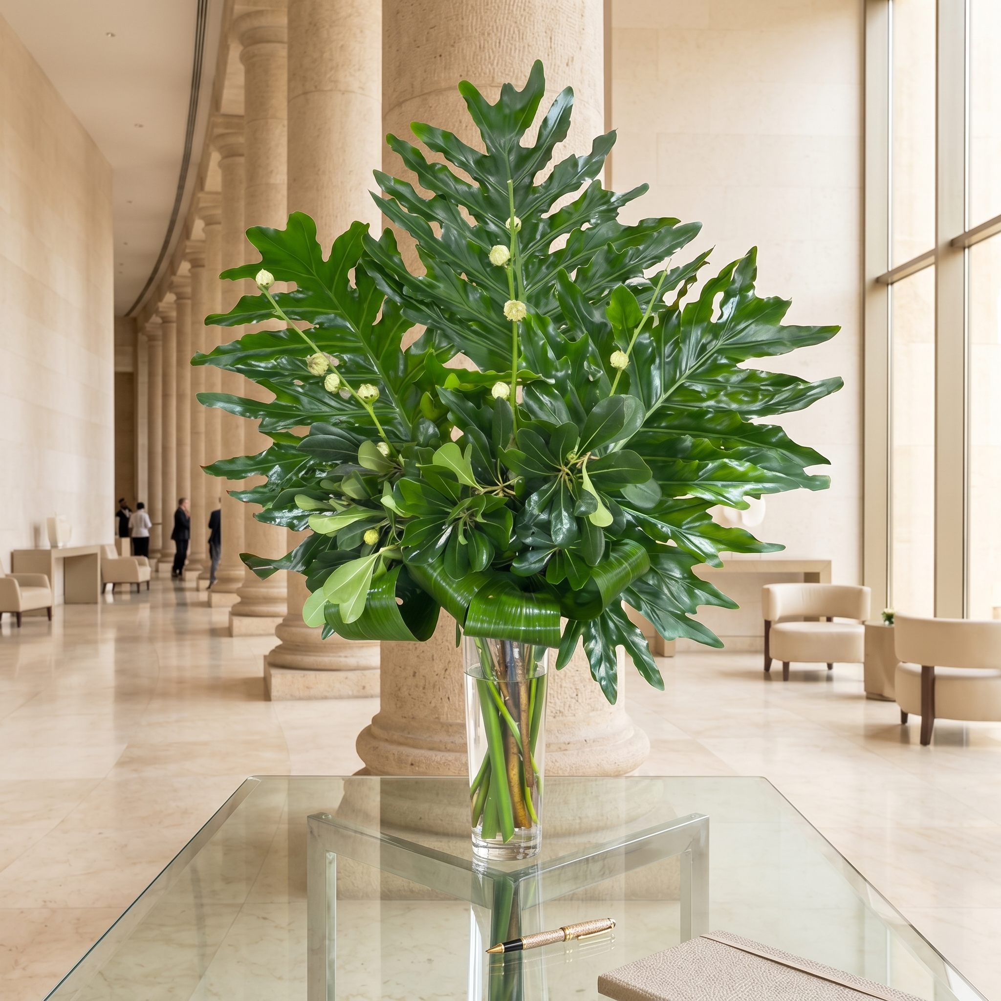 Arreglo de verde phyllis